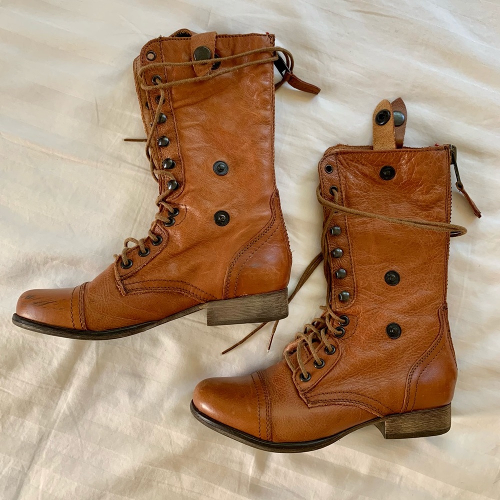 Steve Madden Brown Camel Boots Camerro